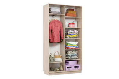 Шкаф-купе Премьер 01 (11ЗБ;11ЗБ) фасады зеркало бронза/двухдверный/Профиль чёрный муар