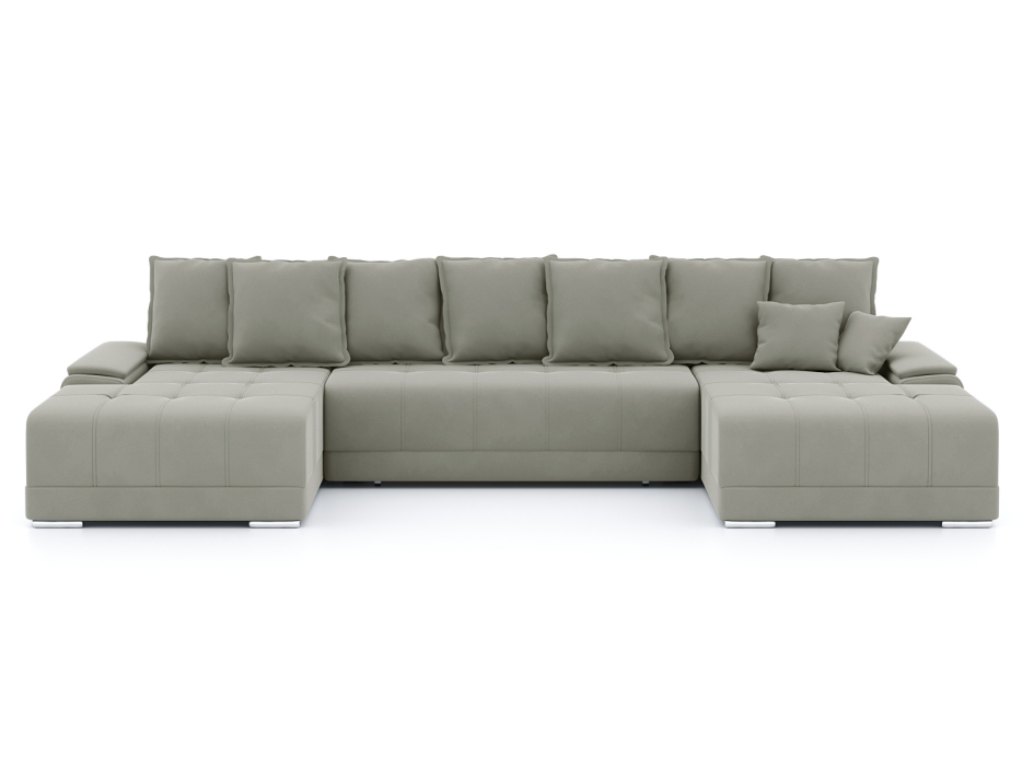 Диваны еврокнижки, Диван-кровать П-образный Нордвикс, велюр