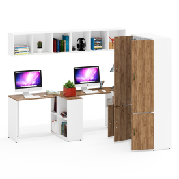 Подростковая мебель для учёбы для двоих человек Лидер-8 № 58