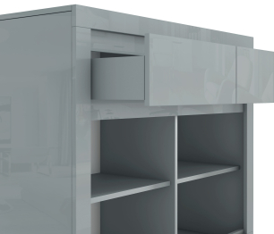 Комод с 2-мя ящиками, 107х90х40 см Спайс