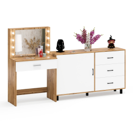 Комод ящики и дверка 122-1504 и туалетный столик с подсветкой СТ-4