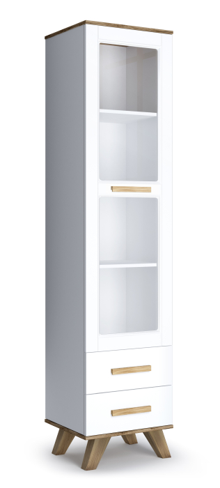 Витрины, ВЕГА СКАНДИНАВИЯ Шкаф-витрина с ящиками и полками
