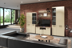 Стенки для гостиной, Модульная гостиная Грейс композиция 3 Ясень Асахи