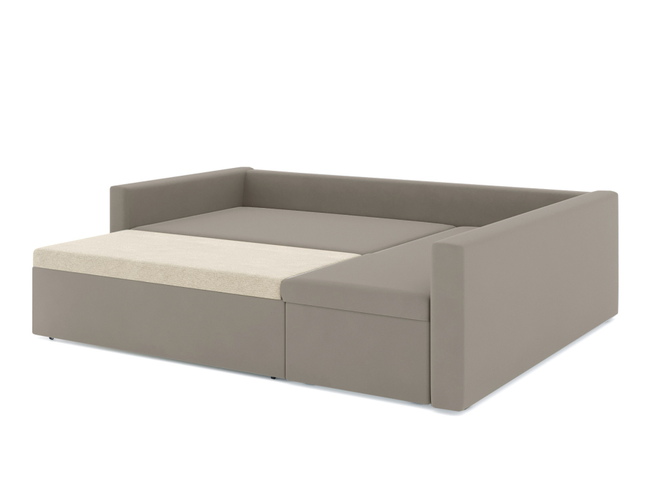 Диваны угловые в гостиную, Диван-кровать угловой Мансберг дельфин, велюр