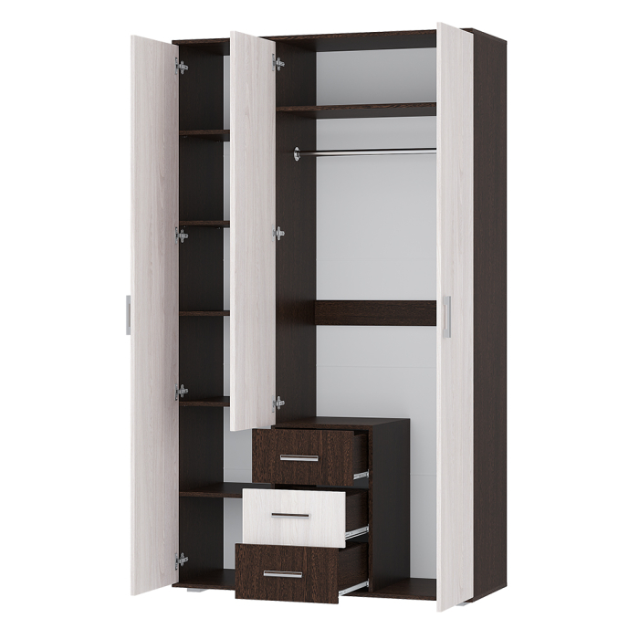 Для одежды, Шкаф трехдверный Белла