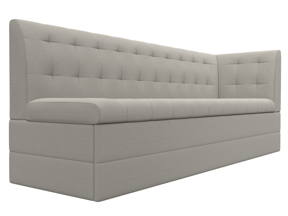 Диваны угловые кухонные, Диван кухонный Бриз с углом справа, рогожка Амур