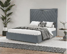 Мягкая кровать, Кровать Мишель 140 см (Велюр)