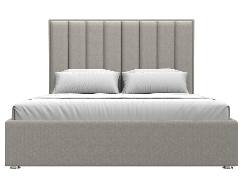 Мягкая кровать, Кровать интерьерная Афродита 160, рогожка Амур