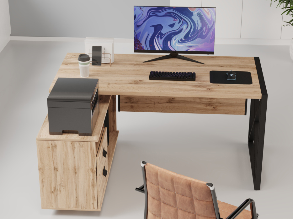 Угловые, Стол рабочий универсальный Калифорния Хардвиг СР01 ЛДСП