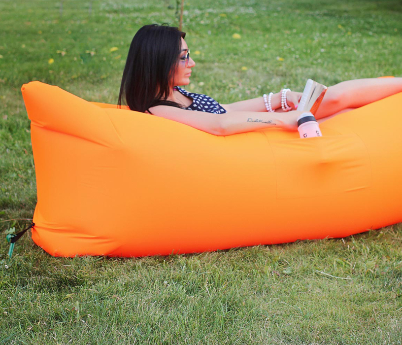 Бескаркасные диваны, Надувной шезлонг (ламзак, биван) Airpuf