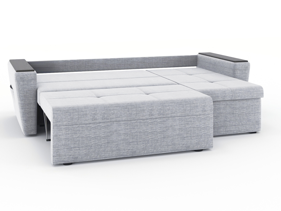 Диваны угловые в гостиную, Диван-кровать угловой Дубай Майами еврокнижка трехсекционная, рогожка