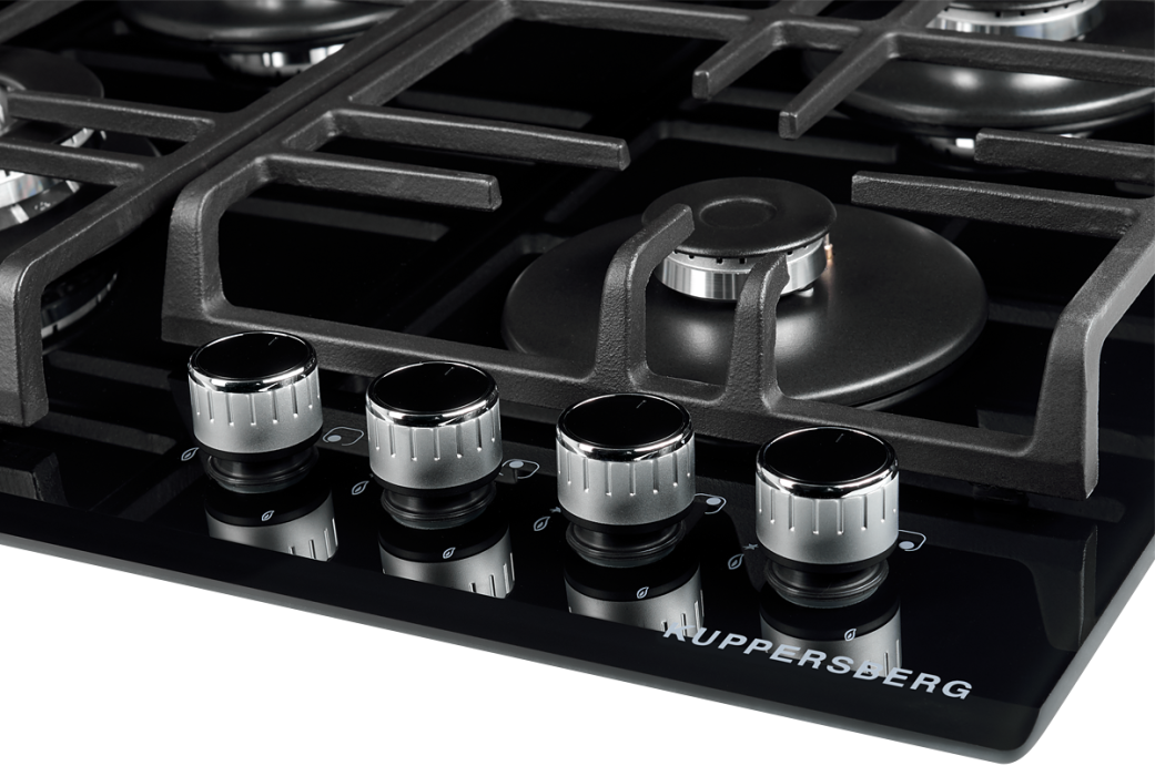 Встраиваемые варочные панели, Встраиваемая газовая варочная поверхность Kuppersberg FQ 63 B