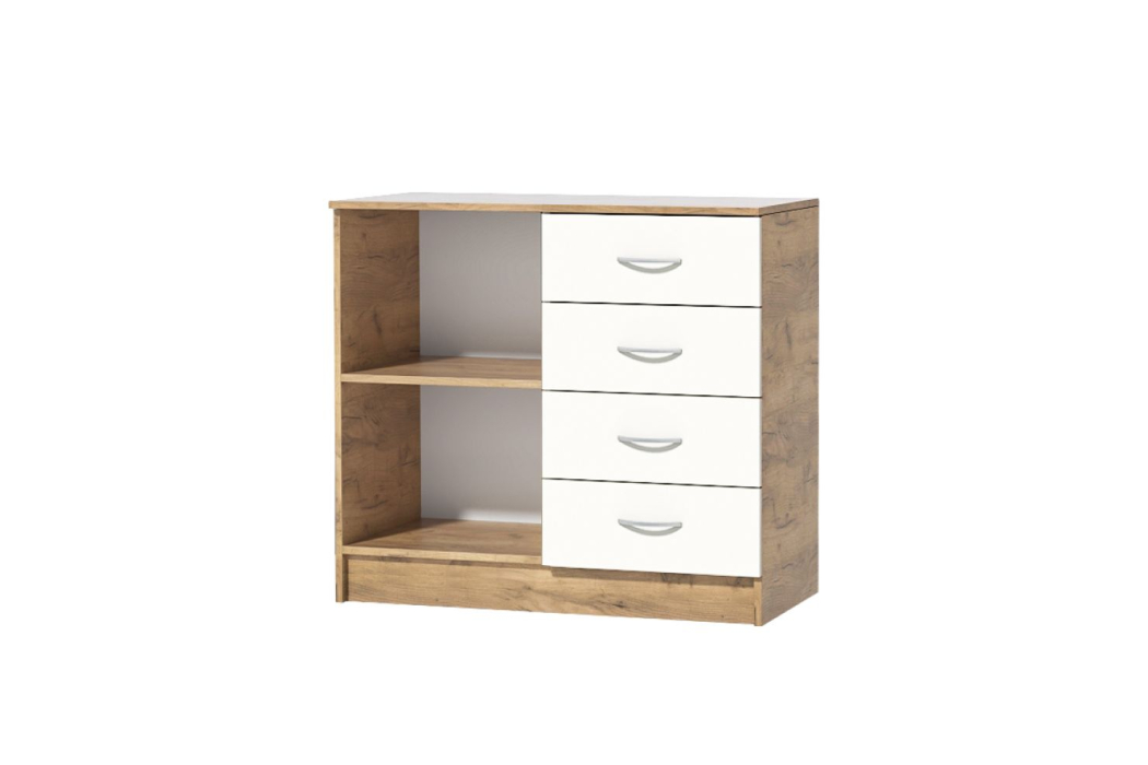 Комоды, Комод створка/4 ящика КЭТ-7