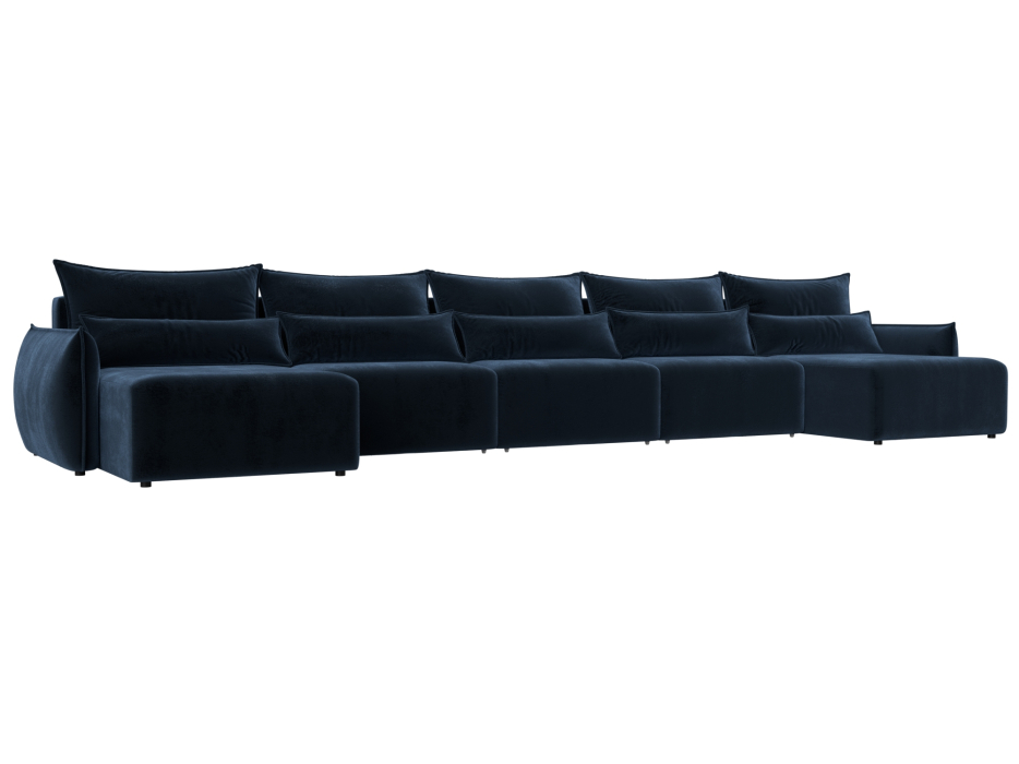 Диваны еврокнижки, Диван п-образный Лига-051 НПБ МегаЛонг, велюр TOWER
