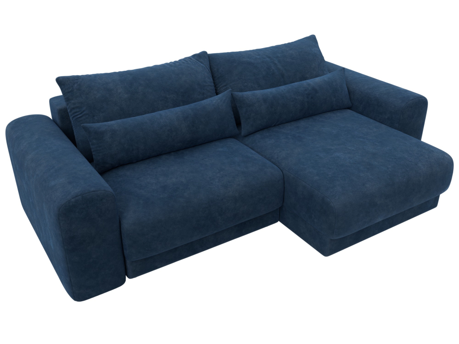 Диваны угловые в гостиную, Диван угловой Лига-056 НПБ угол универсальный, велюр BRUT