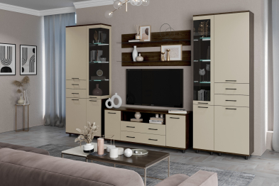 Модульная гостиная Грейс композиция 12  Гикори Джексон Темный