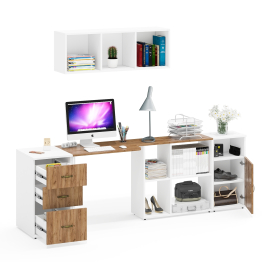 Две тумбы Лидер-8 и стол-трансформер компьютерный с полкой