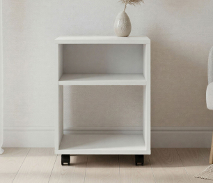 Тумба прикроватная с полкой на колёсиках Теви