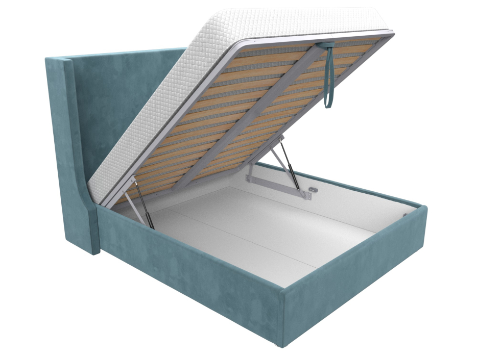 Мягкая кровать, Кровать интерьерная Ларго 160, велюр