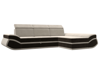 Диван угловой Лига-032 правый угол, микровельвет