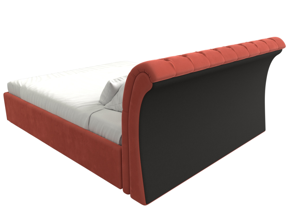 Мягкая кровать, Кровать интерьерная Сицилия 160, микровельвет