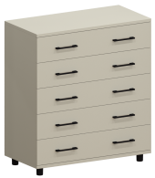 Комоды, Модульная система Грейс Комод КМ-5021  Серый Кашемир