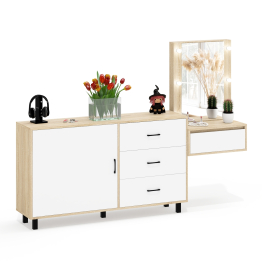 Стол косметический навесной с подсветкой и комод 122-1504