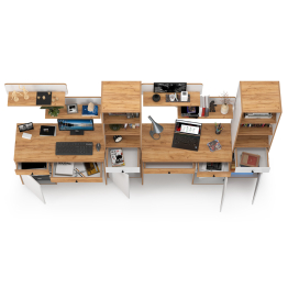 Мебель в детскую для двоих детей Вуди компоновка № 16