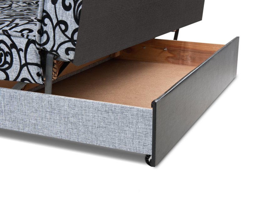 Диваны кровати со спальным местом, Диван прямой аккордеон Шарк 140 см 