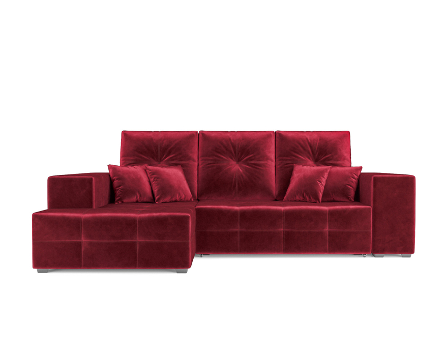 Диваны угловые в гостиную, Диван угловой Монреаль Левый угол (Бархат)