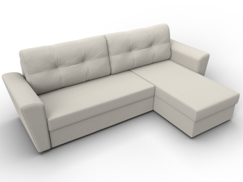 Угловой диван Амстердам Лайт правый угол, рогожка Амур