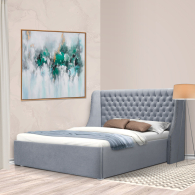 Мягкая кровать, Мягкая кровать Пандора 1600,микровелюр