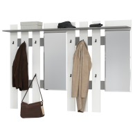 Настенные, Две вешалки для верхней одежды с зеркалом Лира 2-3814