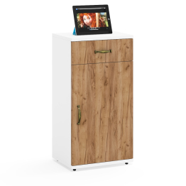 Тумба с дверкой и тумба с ящиком и дверкой Лидер-8.