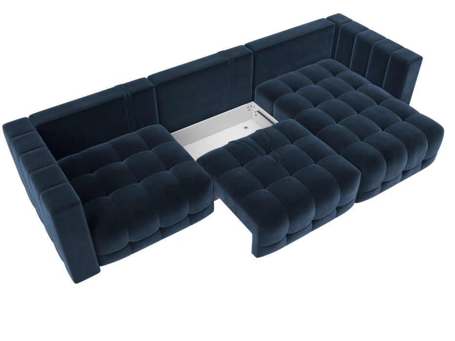 Диваны еврокнижки, Диван угловой Лига-052 НПБ Лонг угол универсальный, велюр TOWER