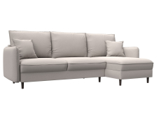 Диваны угловые в гостиную, Диван угловой Лига-064 НПБ угол универсальный, замша JOLY