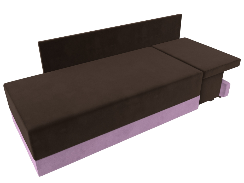 Кушетка диван, Кушетка Никас правая, микровельвет