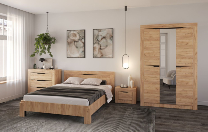 Кровать двойная Флорида 90.08 (с ортоп. осн.)