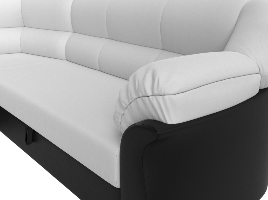 Диваны угловые в гостиную, Диван угловой Карнелла левый угол, экокожа