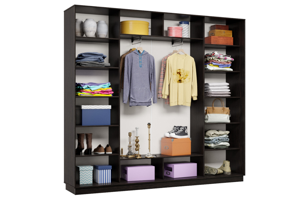 Шкафы-купе, Шкаф-купе Премьер Лайт 59 (08;05;08) трехдверный