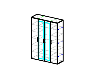 Шкаф четырехдверный Бруно