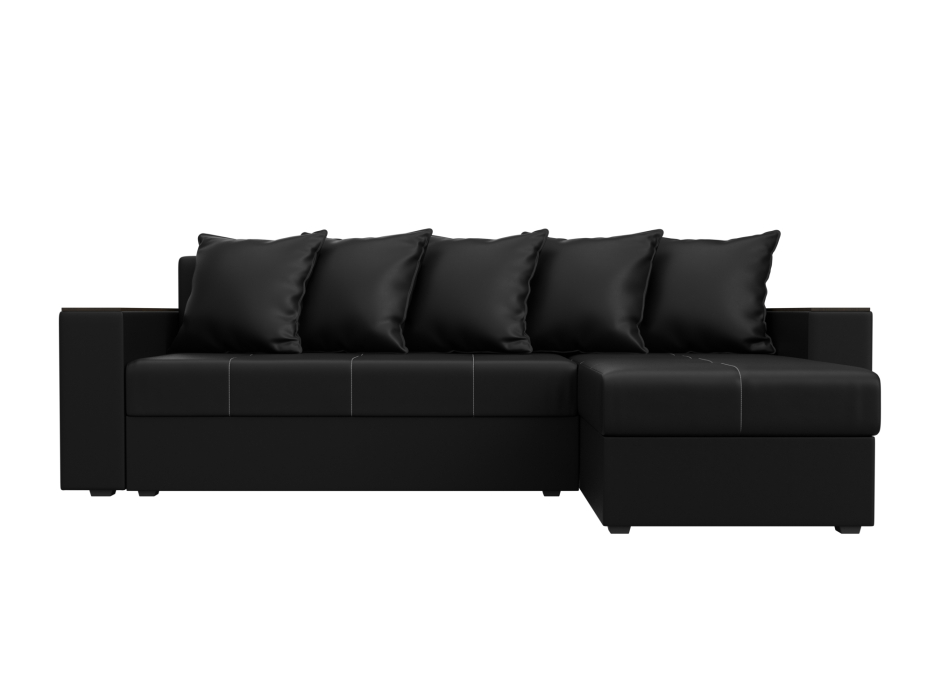 Диваны угловые в гостиную, Диван угловой Дубай Лайт угол универсальный, экокожа