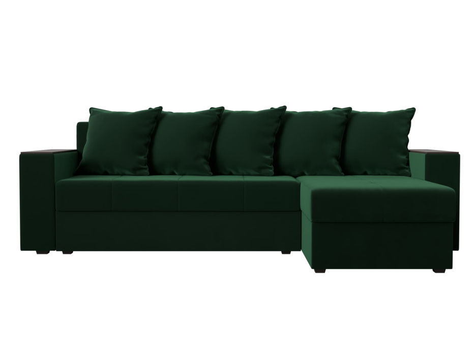 Диваны угловые в гостиную, Диван угловой Дубай Лайт, велюр, правый угол