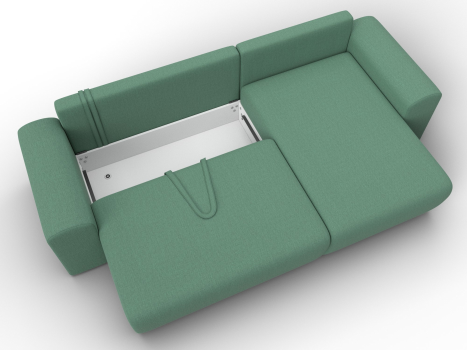 Диваны угловые в гостиную, Диван угловой Лига-099 угол универсальный, рогожка Амур