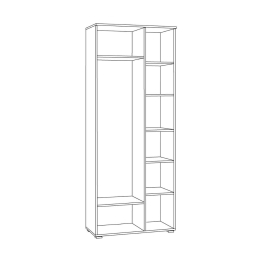 Шкаф Гранд 13.226 Дуб Крафт табачный