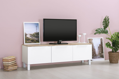 Тумба под ТВ 13.267.01 белый шагрень/дуб сонома