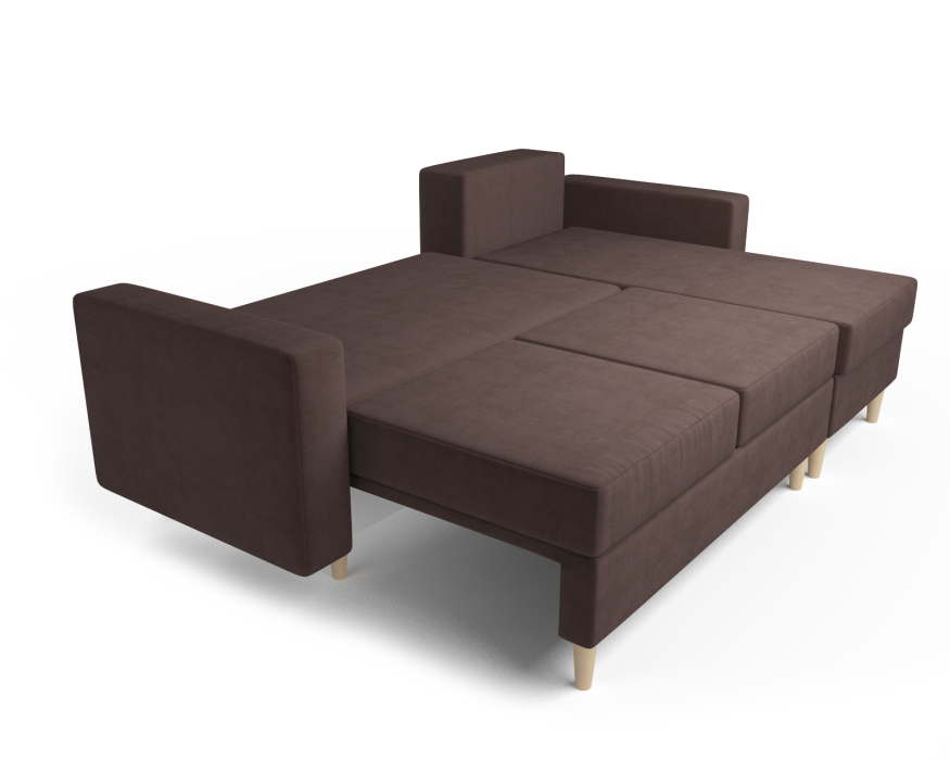 Диваны угловые в гостиную, Диван угловой Белфаст (Велюр)