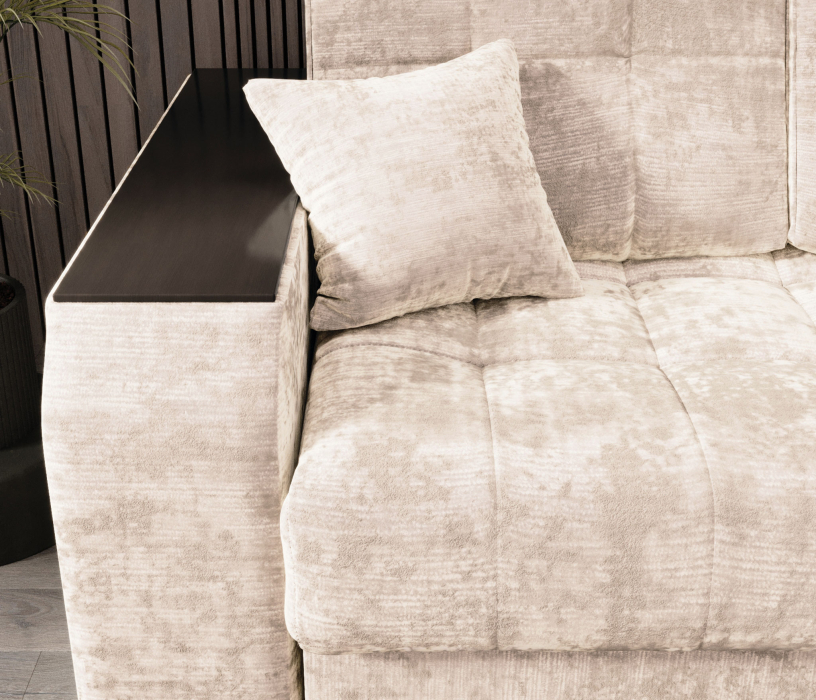 Диваны угловые в гостиную, Угловой диван-кровать Лас-Вегас правый, шенилл