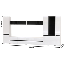 Сидней модульная стенка для гостиной № 86