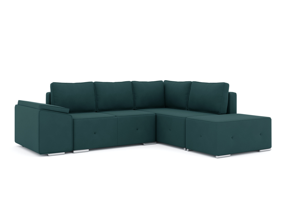 Диваны угловые в гостиную, Диван-кровать угловой Хавьер  ПБ еврокнижка, велюр